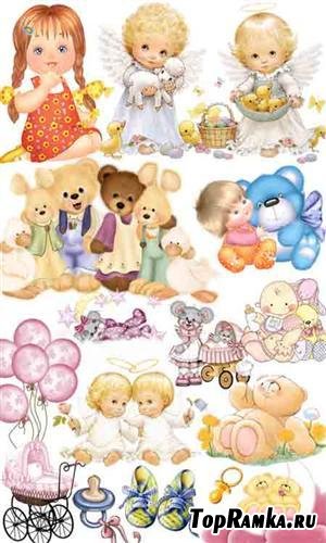 Children's clipart (dolls and toys) 